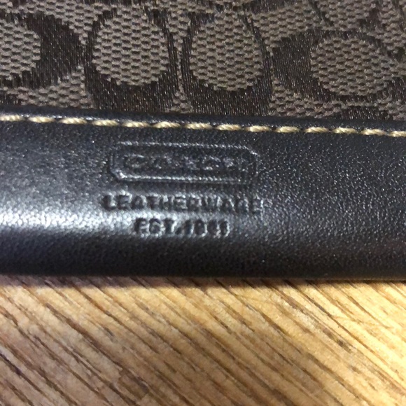 Coach Mini ID/Business Card Holder with Keyring - Picture 4 of 4